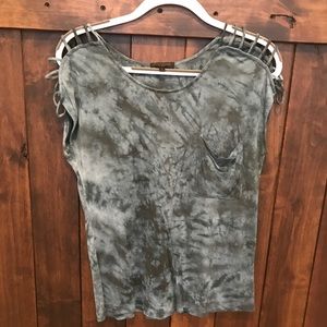 Leyendecker-Los Angeles blue tie-dye top